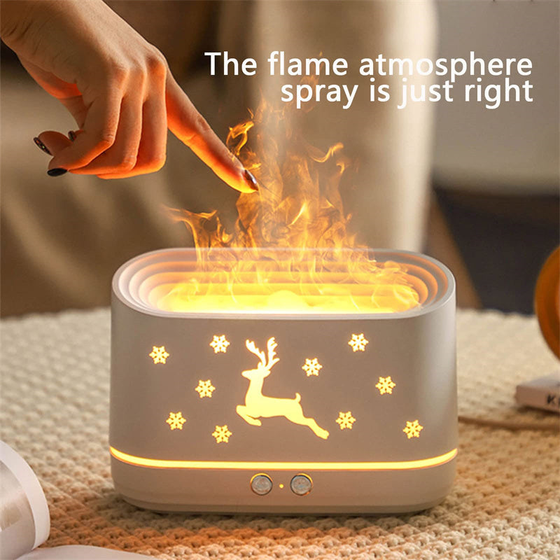 Elk Flame Diffuser Lamp